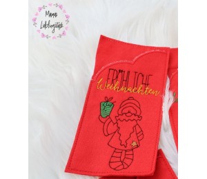 Stickdatei - Santa mit Geschenk